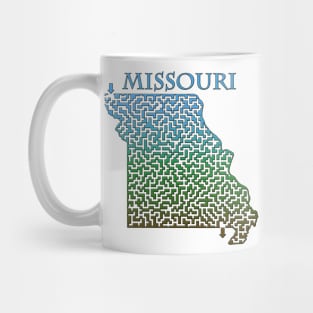 State of Missouri Colorful Maze Mug